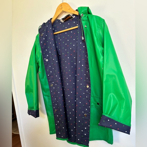 Vintage 70s/80s heart Raincoat size Medium - Picture 8 of 9